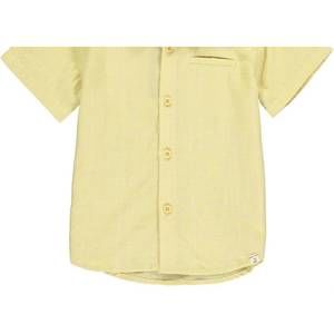 NEW ME & HENRY boy's newport button down shirt in gold grid